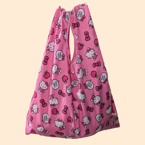 Pink Reusable & Fold-able Fabric Shopping Bag - Picture 3 of 6